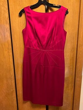 Banana Republic Red Viscose/Wool Dress